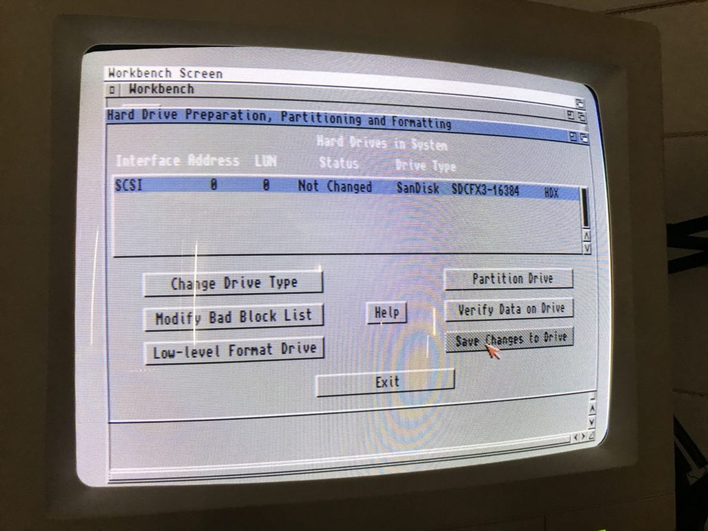 Save Changes to Drive - AmigaOS 3.1.4
