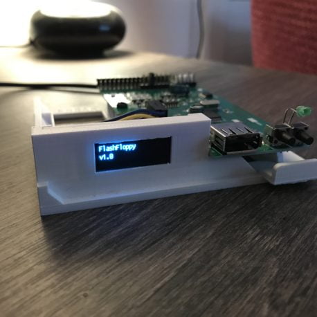 Amiga 1200 Gotek,  OLED Display, FlashFloppy & 3D Printed Mount