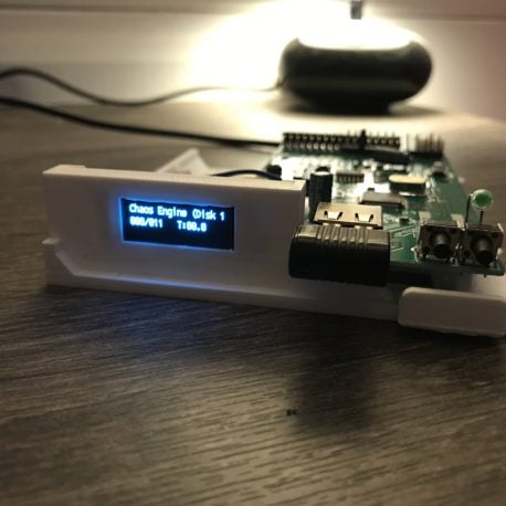 Amiga 1200 Gotek,  OLED Display, FlashFloppy & 3D Printed Mount