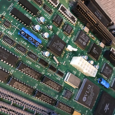 Macintosh SE/30 Logic Board Recapped