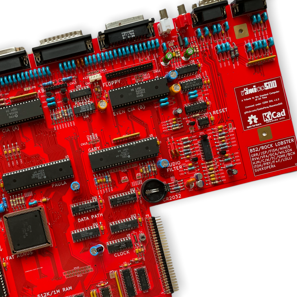 Amiga 500 Plus Mainboard Remake Ramixx500 Fully Built